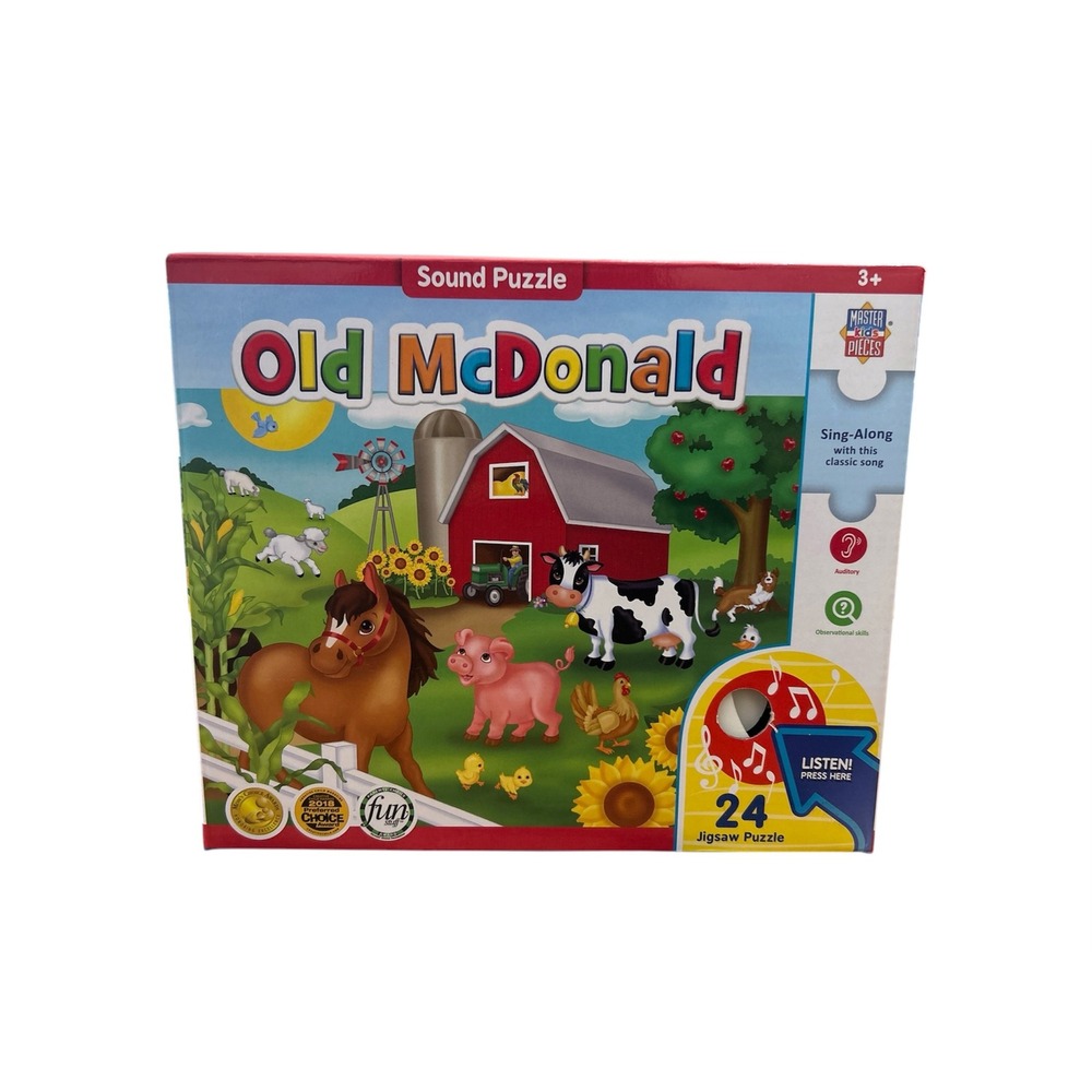 MasterPieces Old McDonald Sound Puzzle‎ 24 Piece Sing Along Farm Jigsaw Age 3+